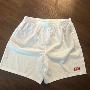 Box menswear white shorts